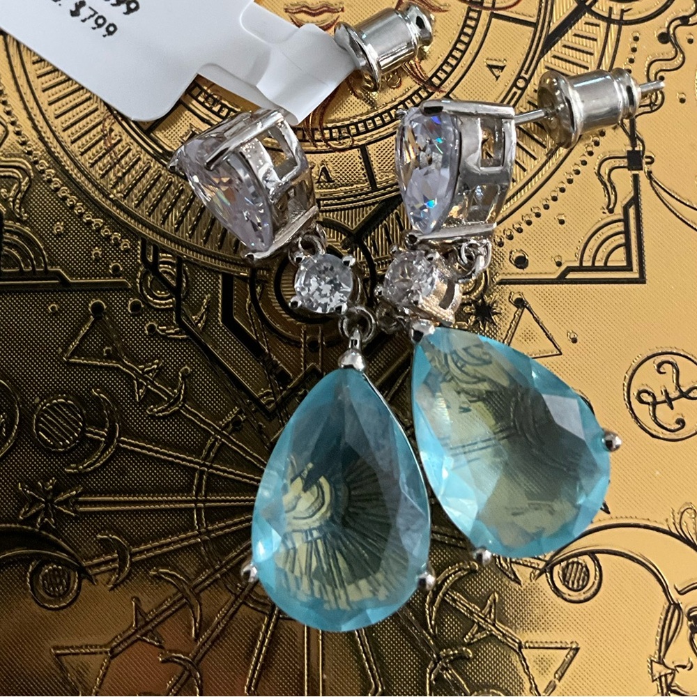 6ct Aquamarine Earrings - Picture 11 of 11